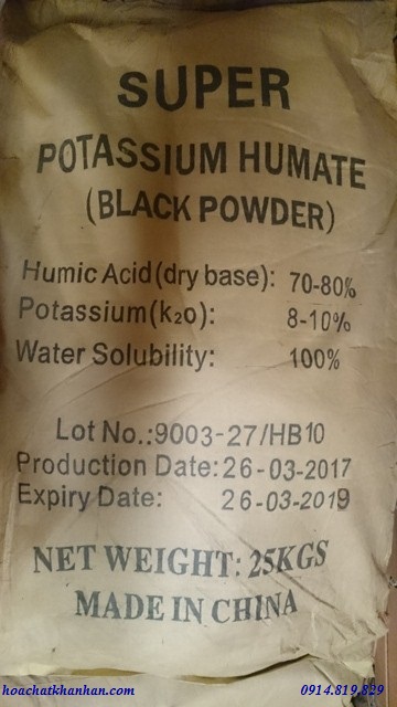 Humic Acid 50% Trung Quốc
