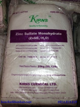 Kẽm Sulphate - ZnSO4.1H2O Chuẩn 35% Zn
